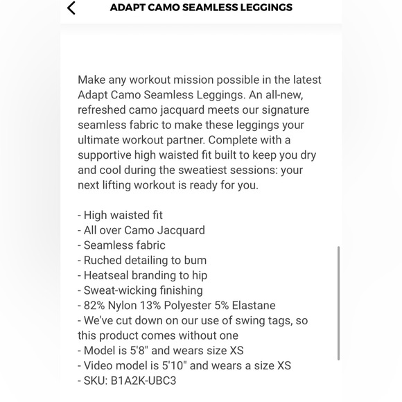 Gymshark adapt camo leggings - Picture 3 of 5